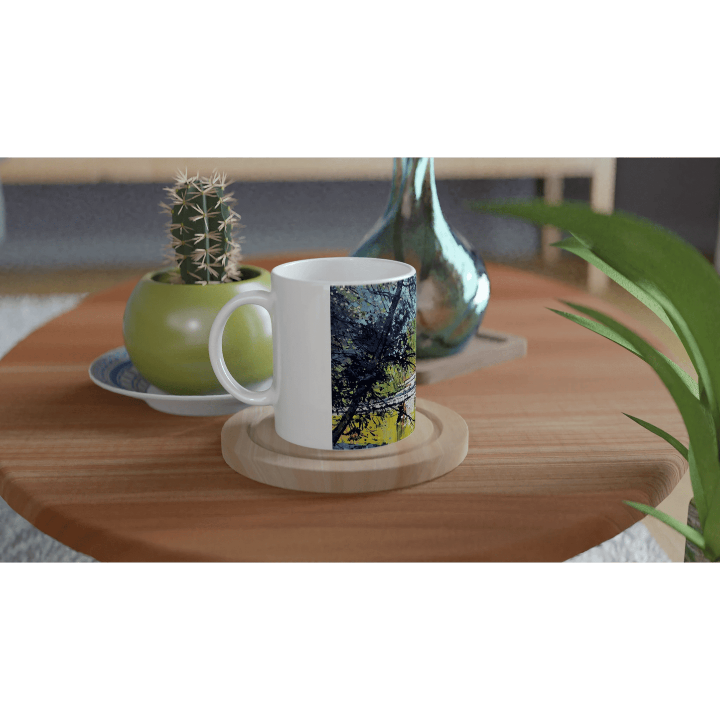 Golden triangle - White 11oz Ceramic Mug - eduardgurevich