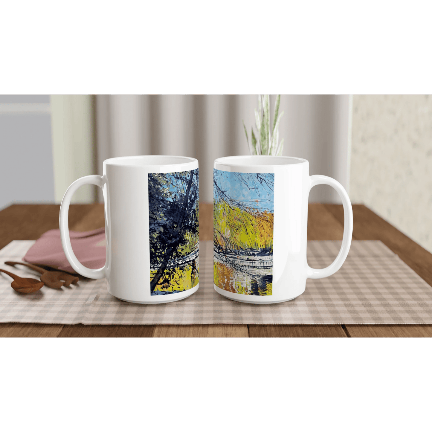 Golden triangle - White 15oz Ceramic Mug - eduardgurevich