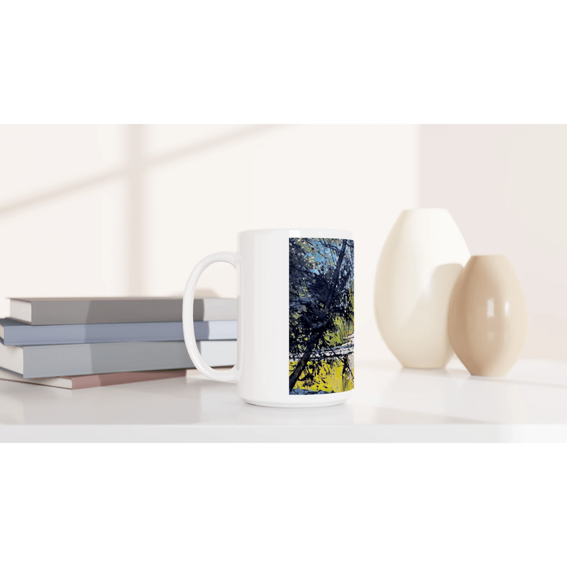 Golden triangle - White 15oz Ceramic Mug - eduardgurevich