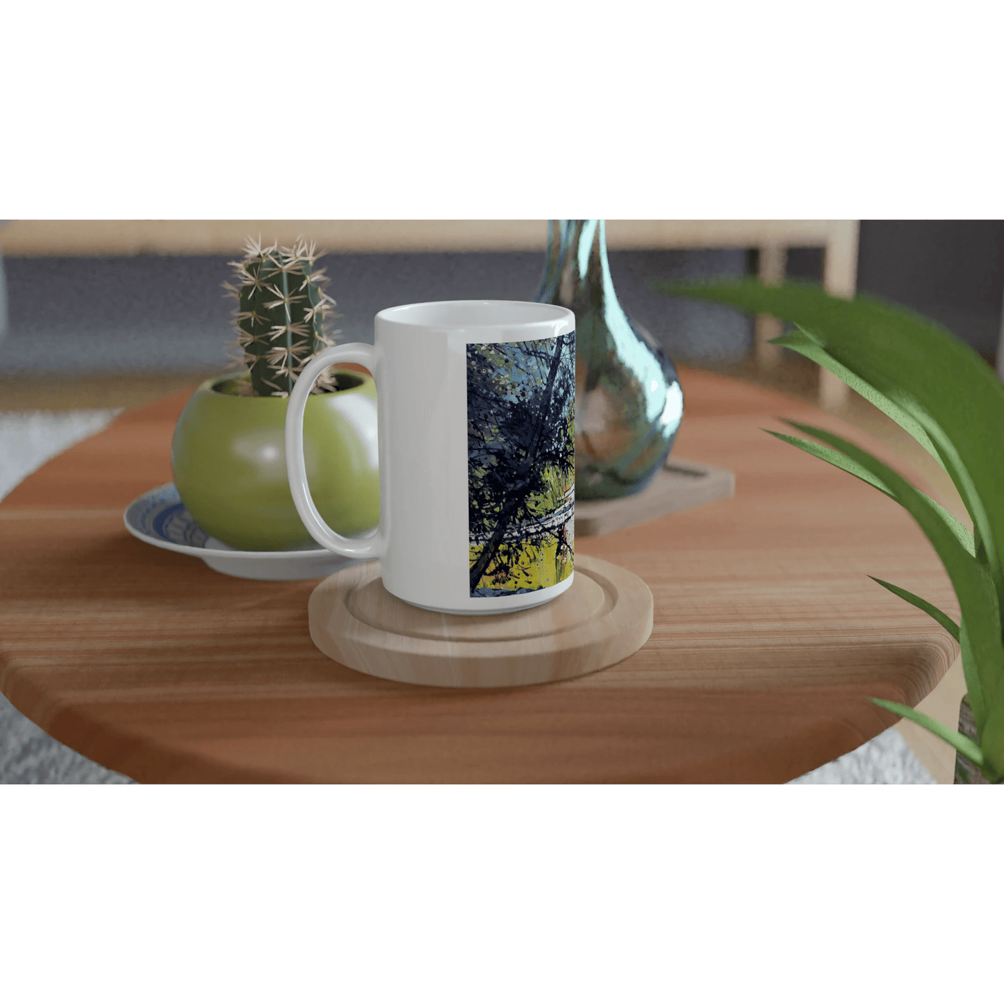 Golden triangle - White 15oz Ceramic Mug - eduardgurevich