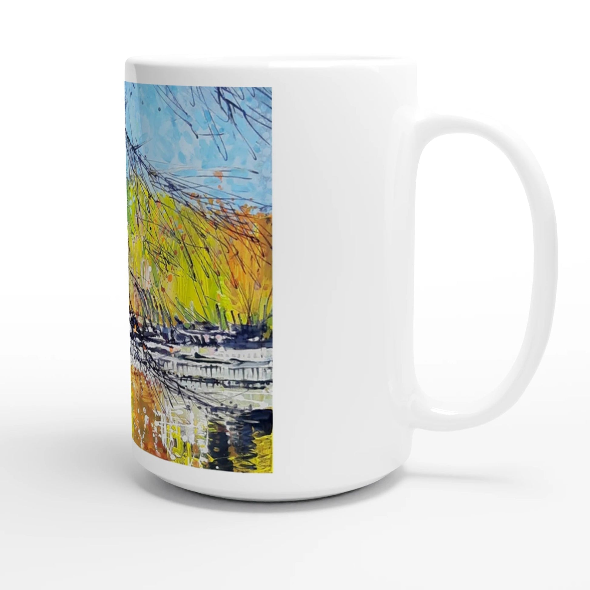Golden triangle - White 15oz Ceramic Mug - eduardgurevich