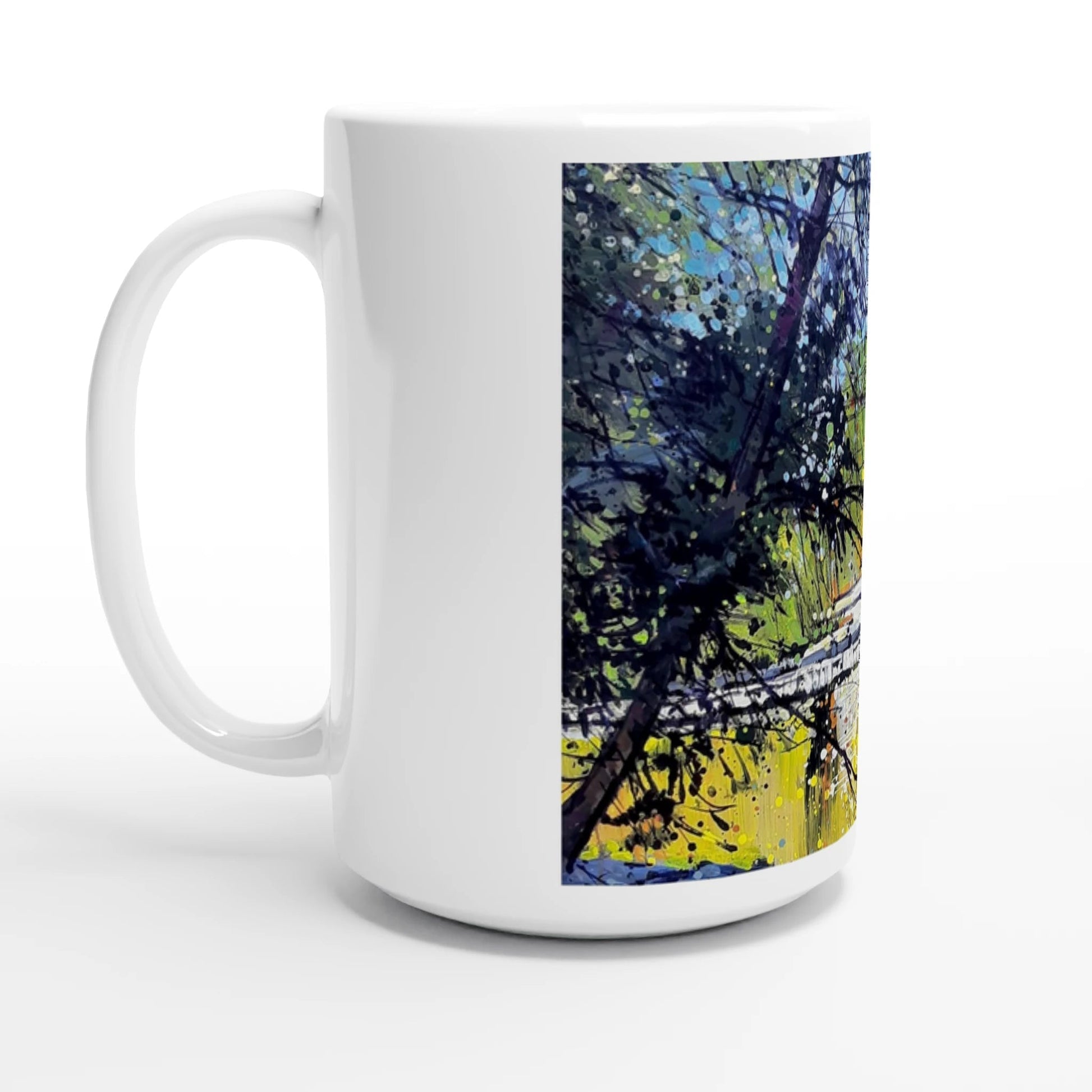 Golden triangle - White 15oz Ceramic Mug - eduardgurevich