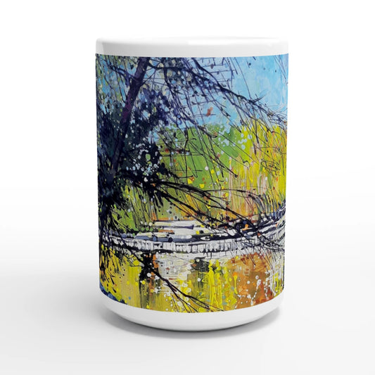 Golden triangle - White 15oz Ceramic Mug - eduardgurevich