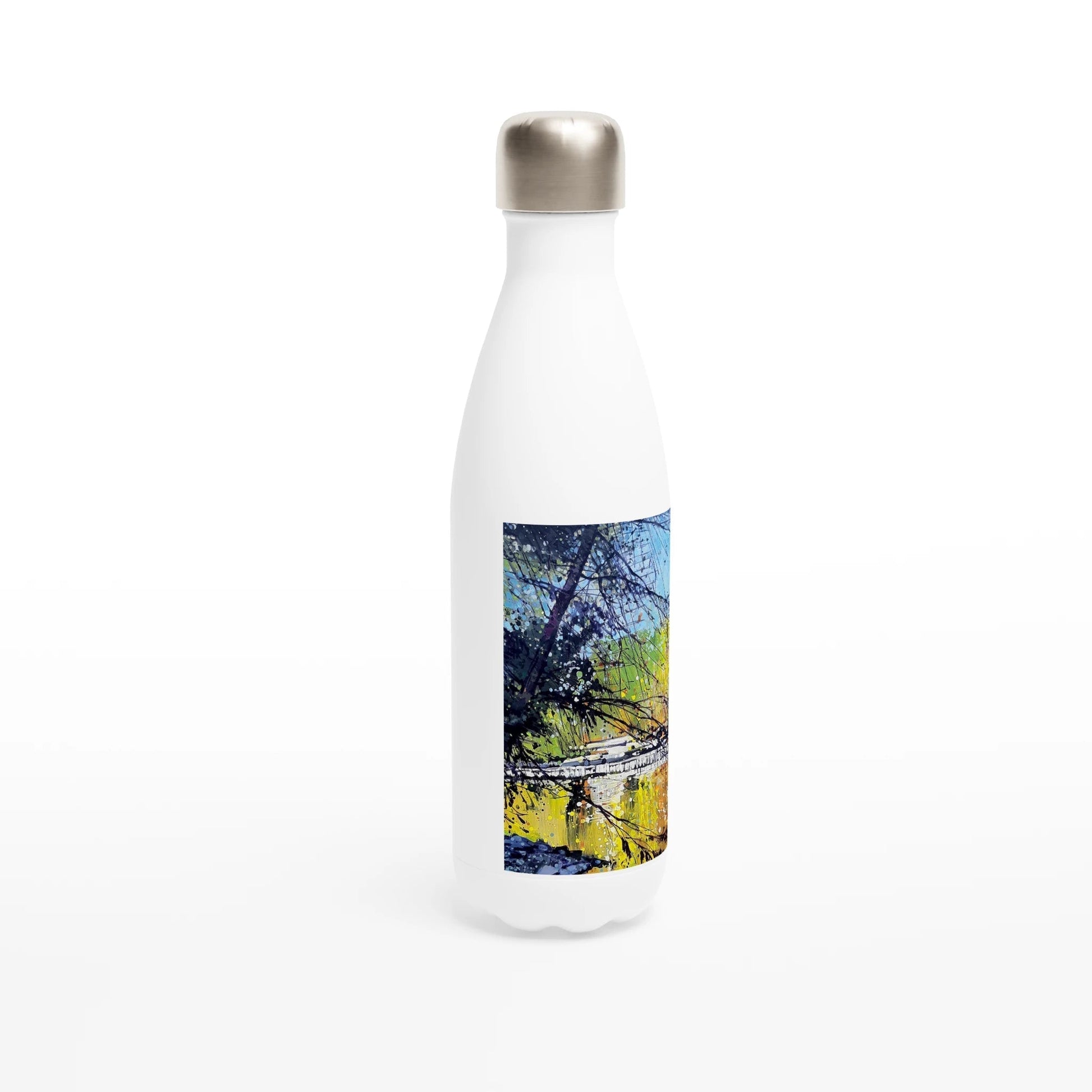 Golden triangle - White 17oz Stainless Steel Water Bottle - eduardgurevich