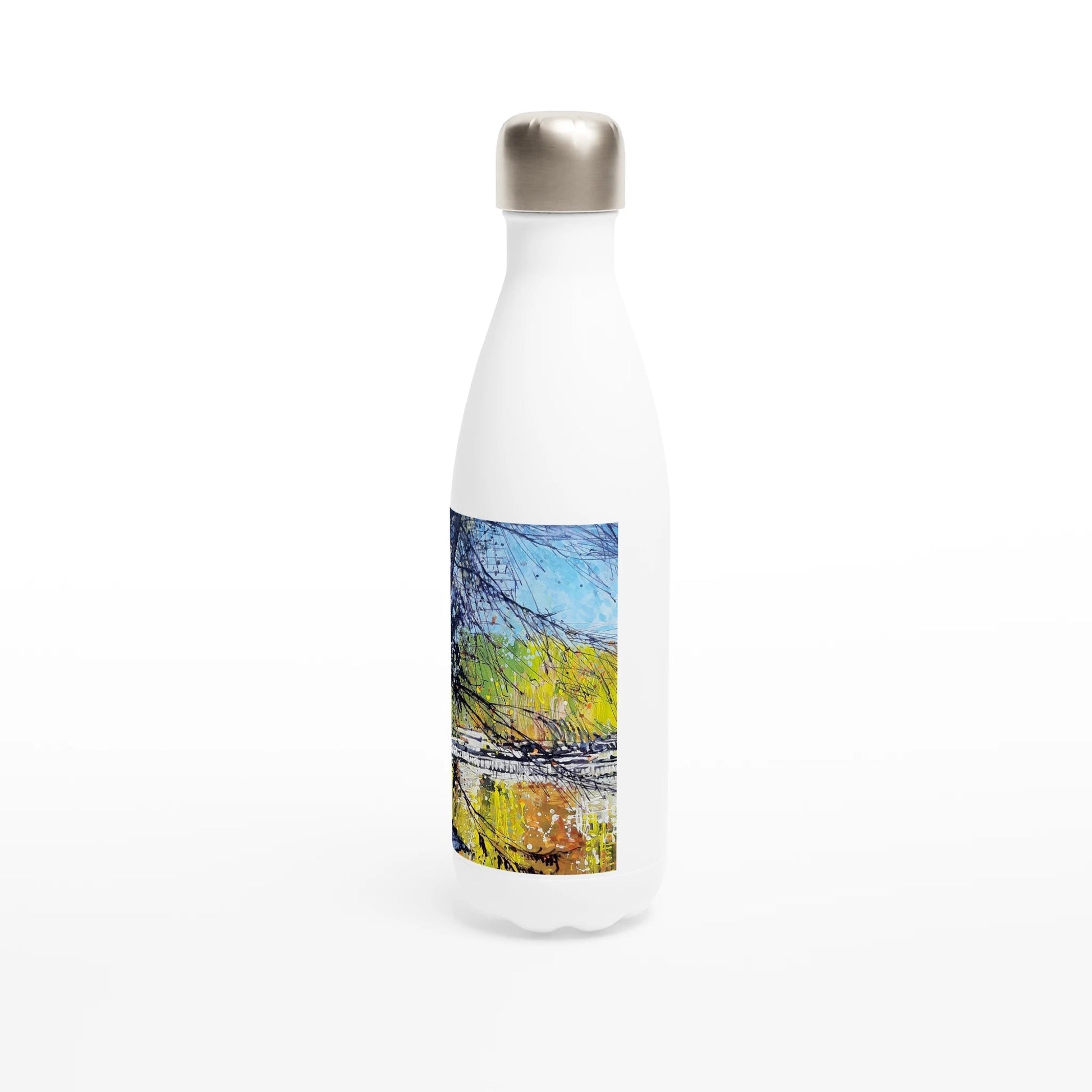 Golden triangle - White 17oz Stainless Steel Water Bottle - eduardgurevich