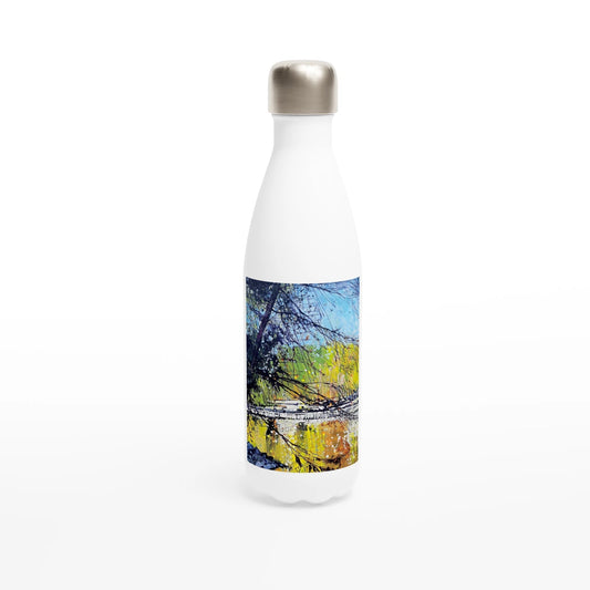 Golden triangle - White 17oz Stainless Steel Water Bottle - eduardgurevich