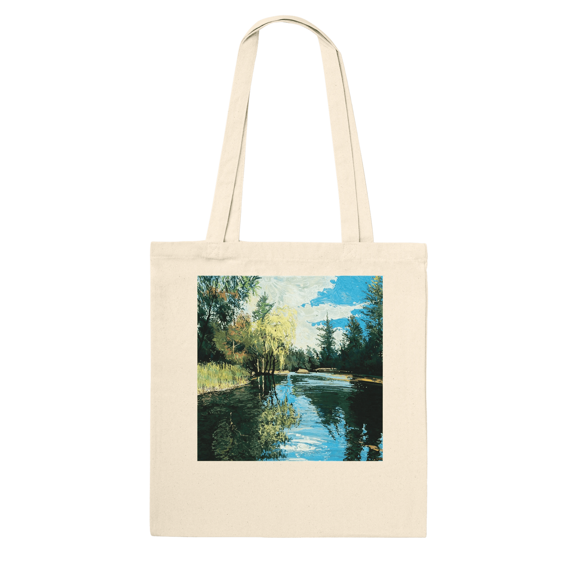 Good morning Good luck - Premium Tote Bag - eduardgurevich Natural