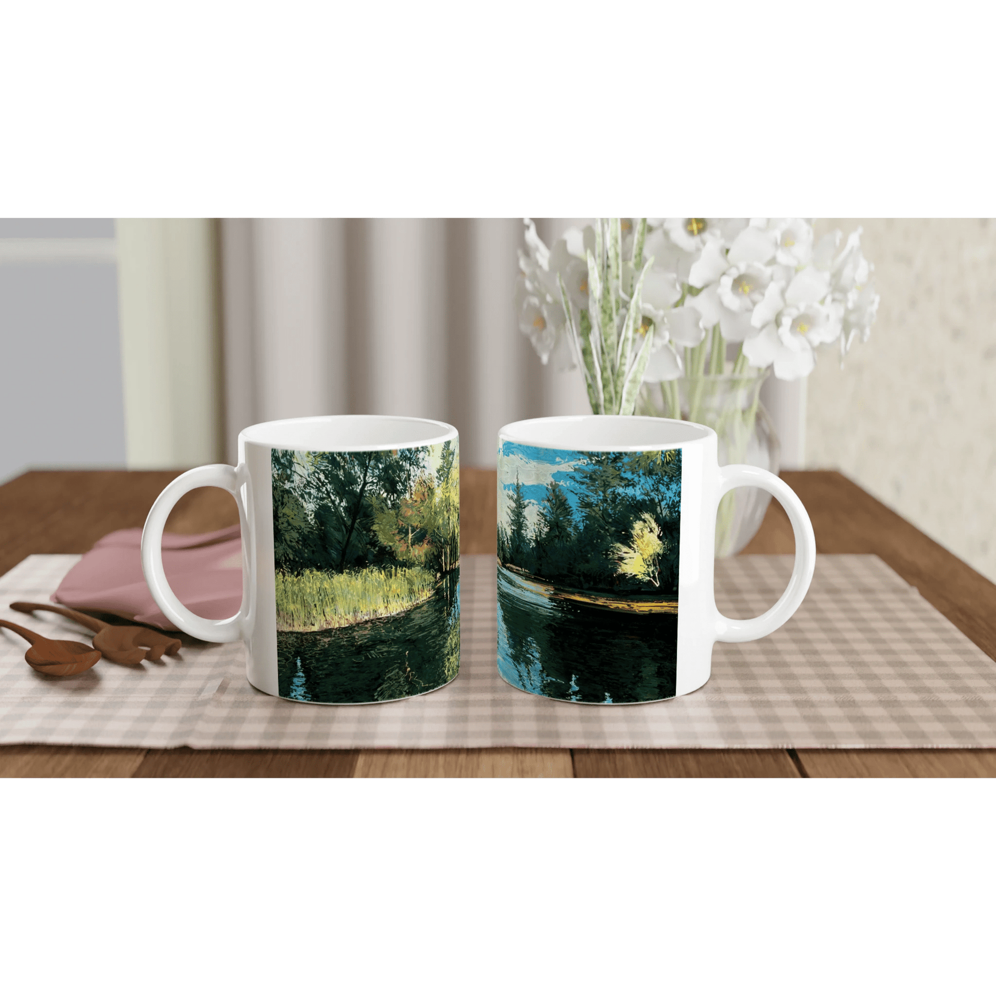 Good morning Good luck - White 11oz Ceramic Mug - eduardgurevich