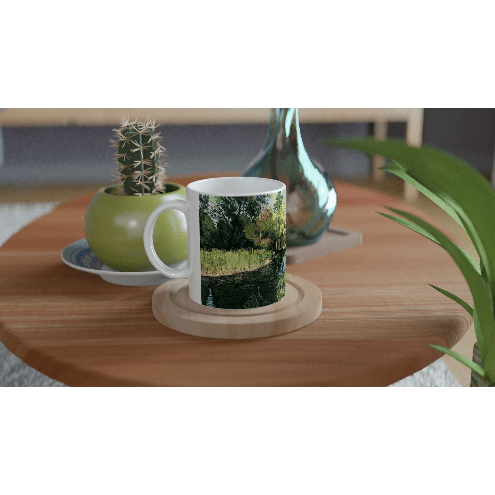 Good morning Good luck - White 11oz Ceramic Mug - eduardgurevich