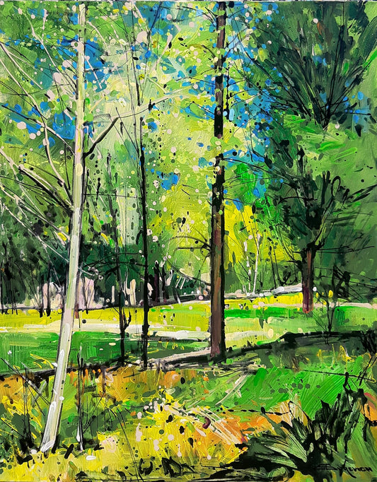 Green only - eduardgurevich Acrylic 30x24