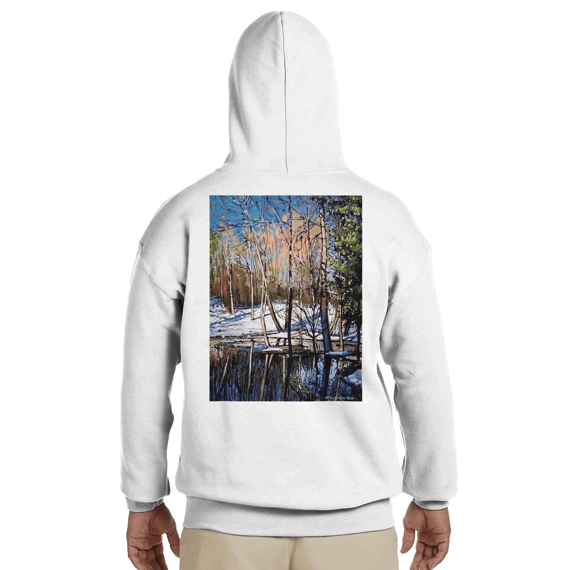 High visibility - Classic Unisex Pullover Hoodie | Gildan® 18500 White - eduardgurevich S