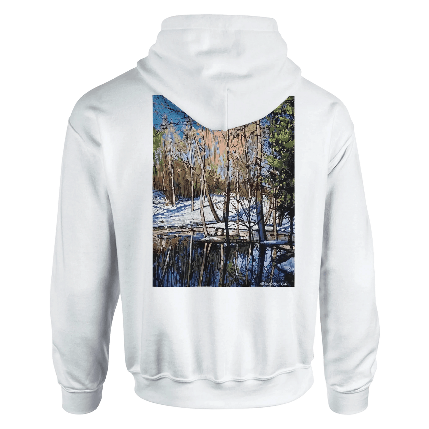 High visibility - Classic Unisex Pullover Hoodie | Gildan® 18500 White - eduardgurevich S