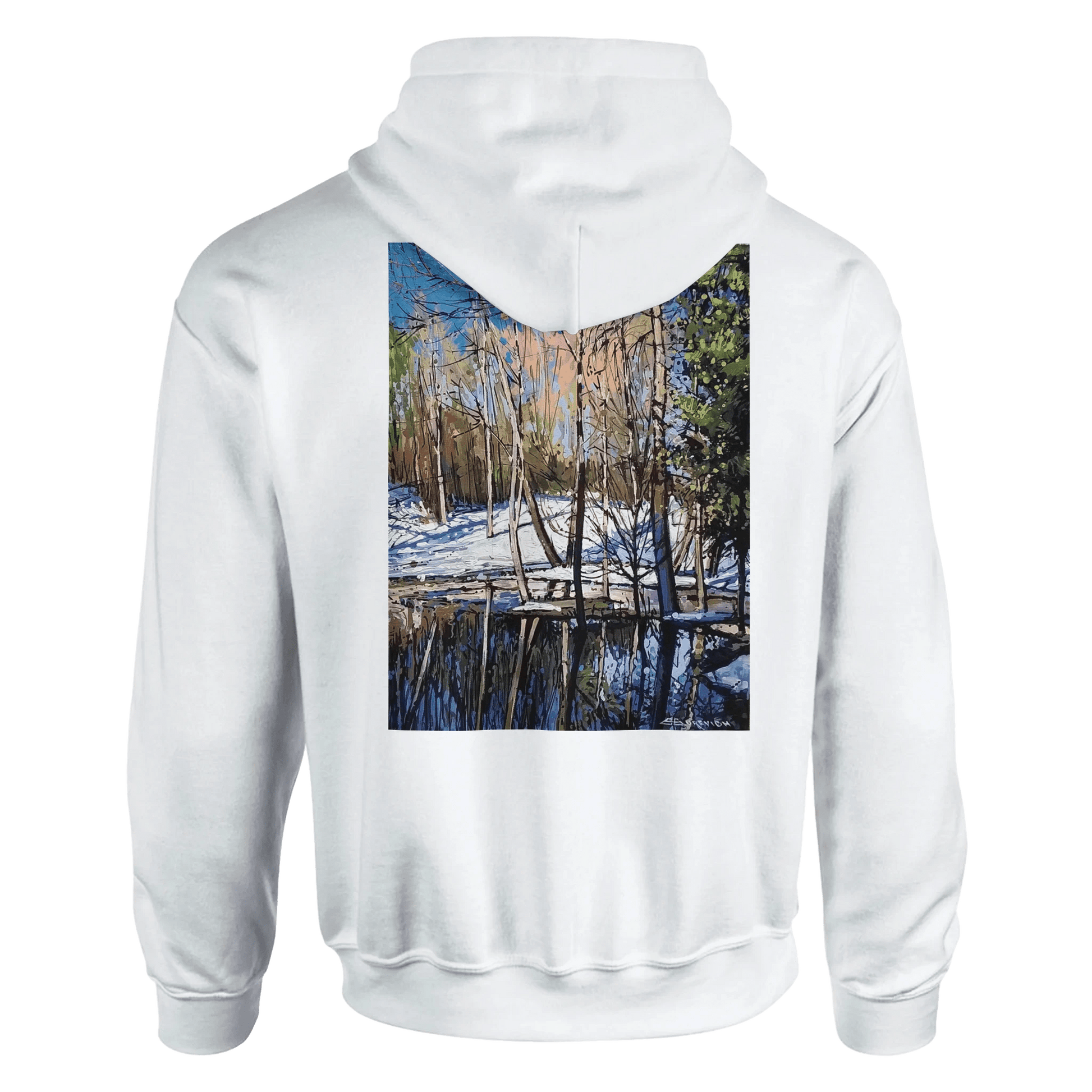 High visibility - Classic Unisex Pullover Hoodie | Gildan® 18500 White - eduardgurevich S