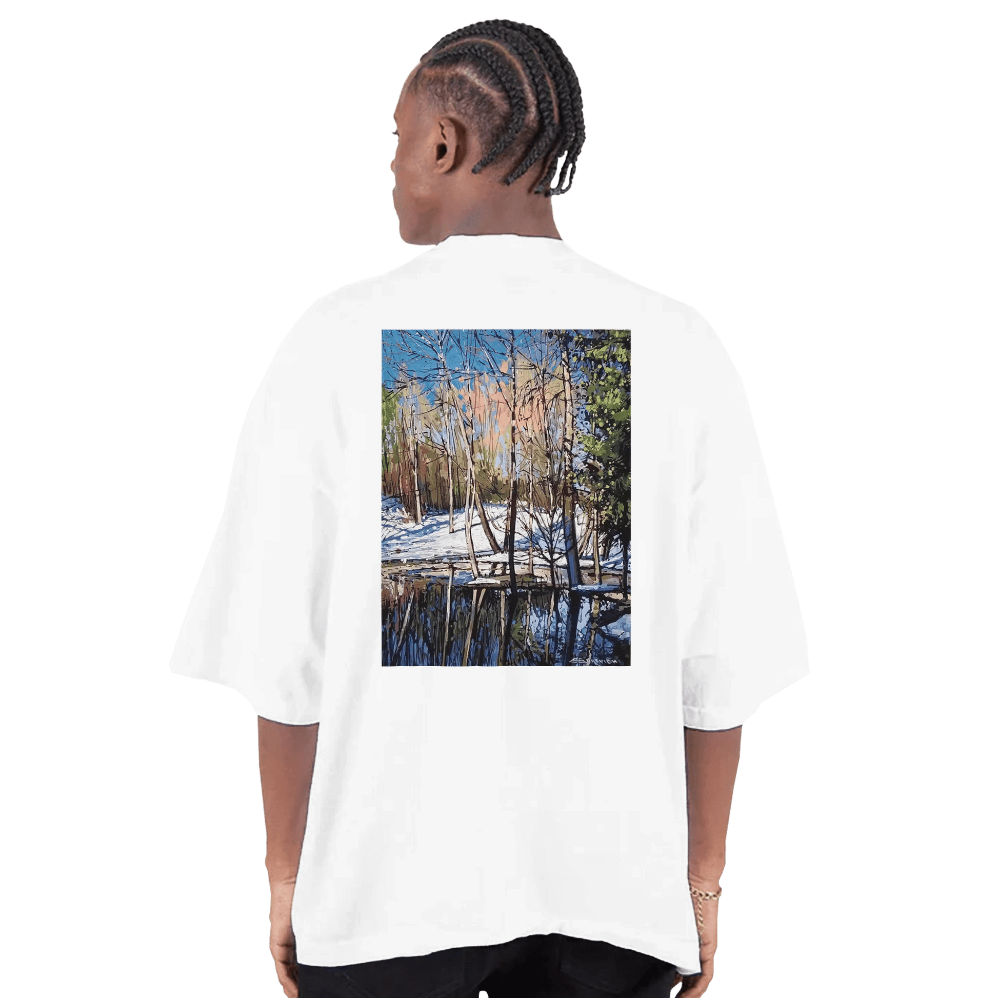 High visibility - Men's Oversized Drop - Shoulder Crewneck T-Shirt | Shaka Wear SHGDD - eduardgurevich S