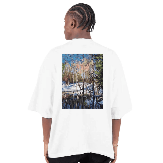 High visibility - Men's Oversized Drop - Shoulder Crewneck T-Shirt | Shaka Wear SHGDD - eduardgurevich S