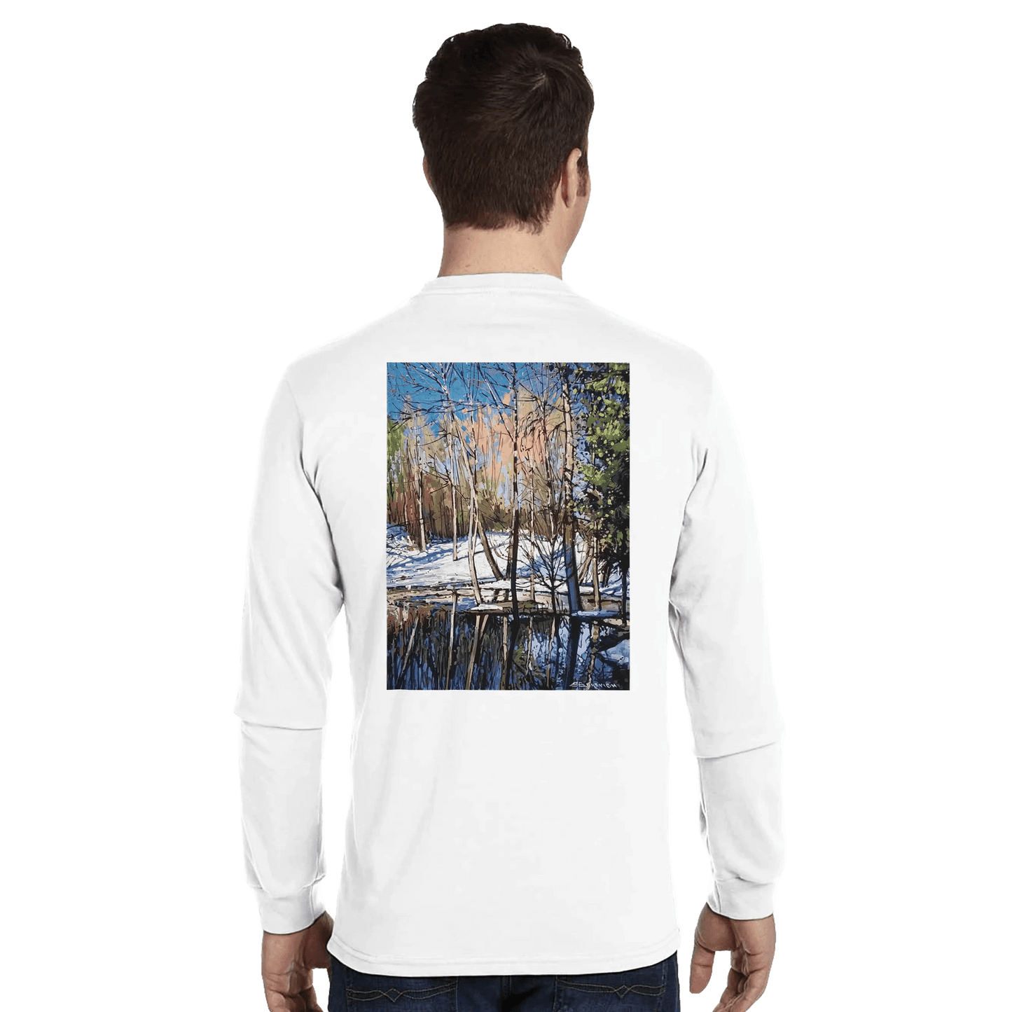 High visibility - Organic Unisex Classic Long - Sleeve T-Shirt | Econscious EC1500 - eduardgurevich S