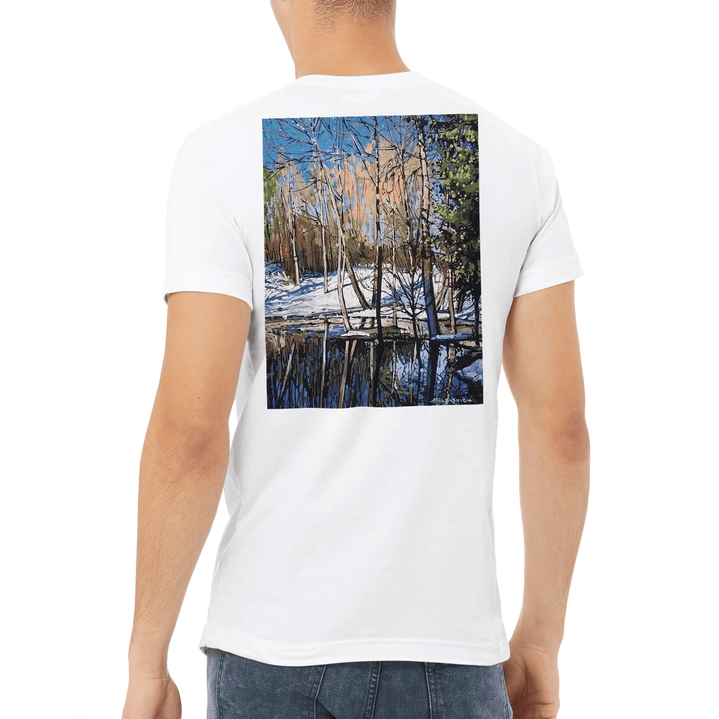 High visibility - Premium Unisex V - Neck T-shirt - eduardgurevich S