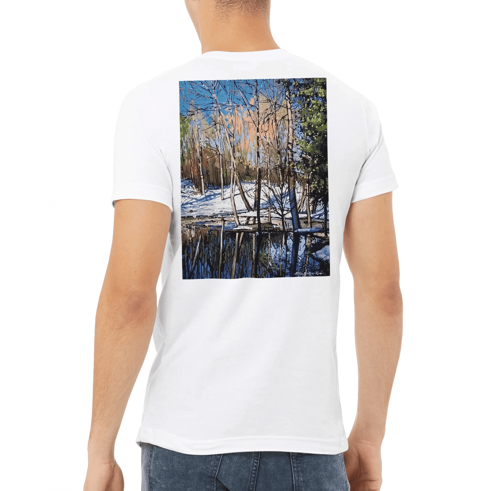 High visibility - Premium Unisex V - Neck T-shirt - eduardgurevich S