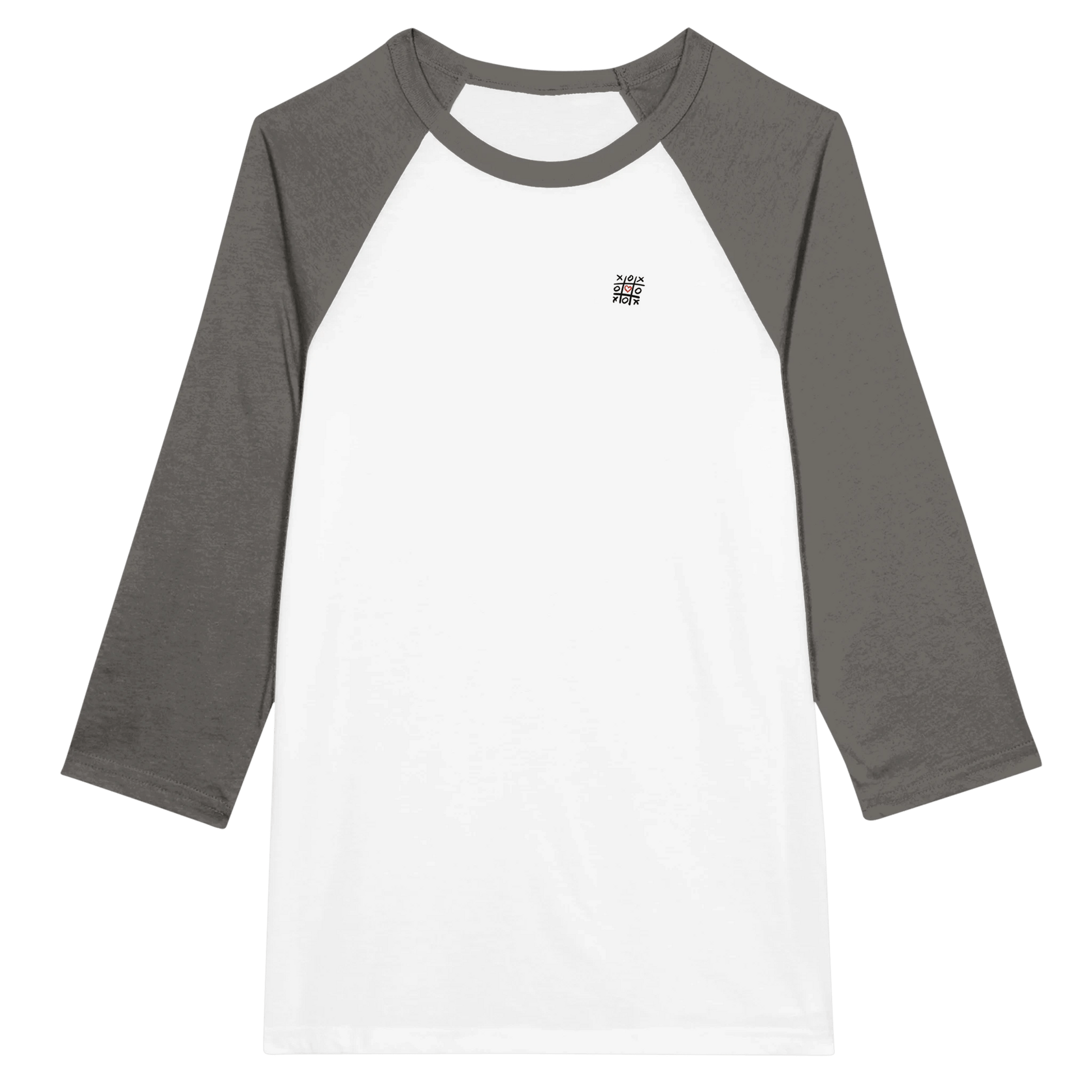 High visibility - Unisex 3/4 sleeve Raglan T-shirt - eduardgurevich XL White and Black