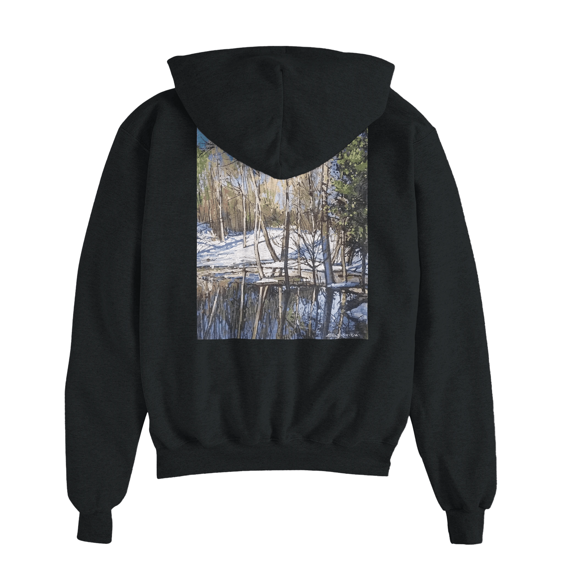 High visibility - Unisex Powerblend Zip Hoodie | Champion S800 - eduardgurevich S