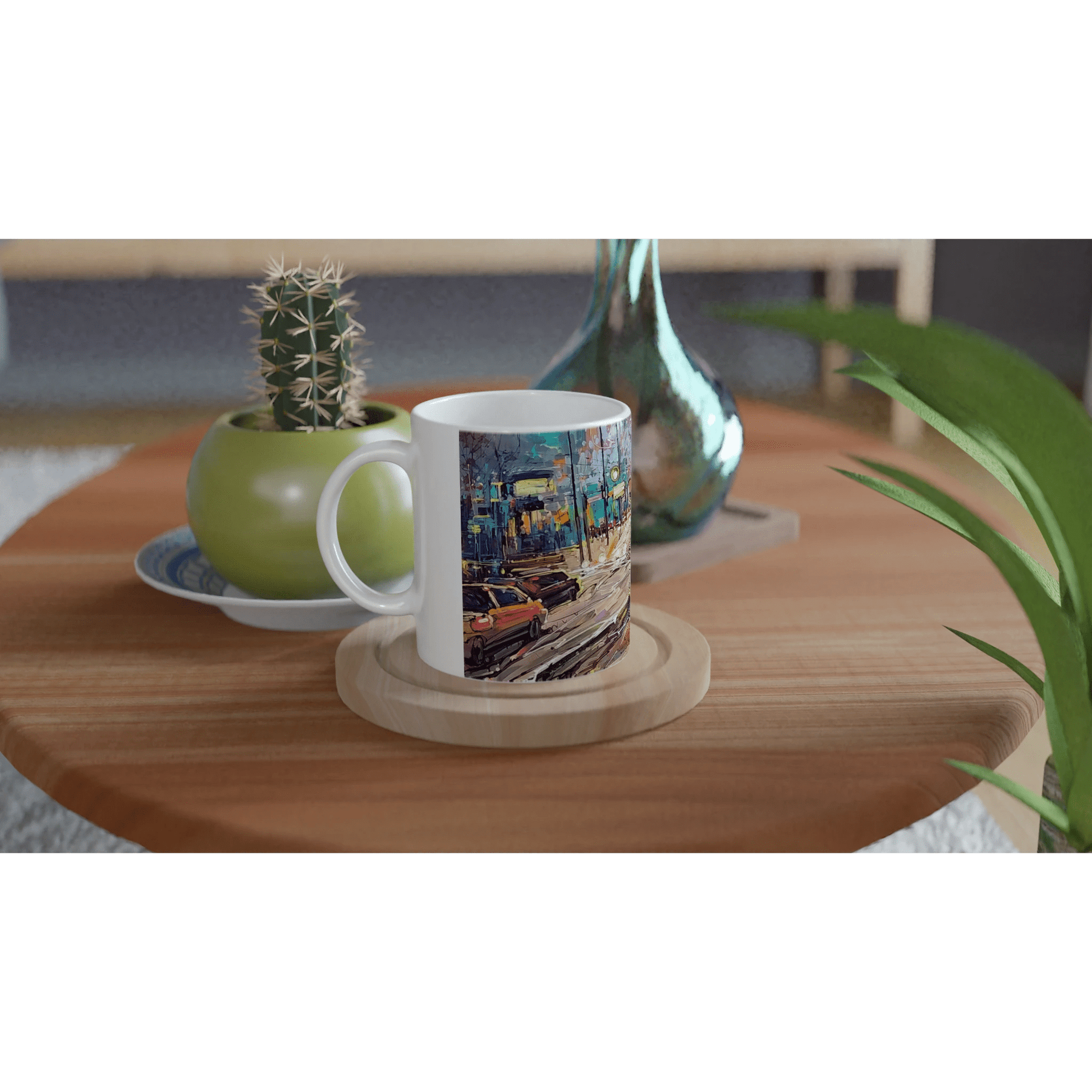 History of lights - White 11oz Ceramic Mug - eduardgurevich