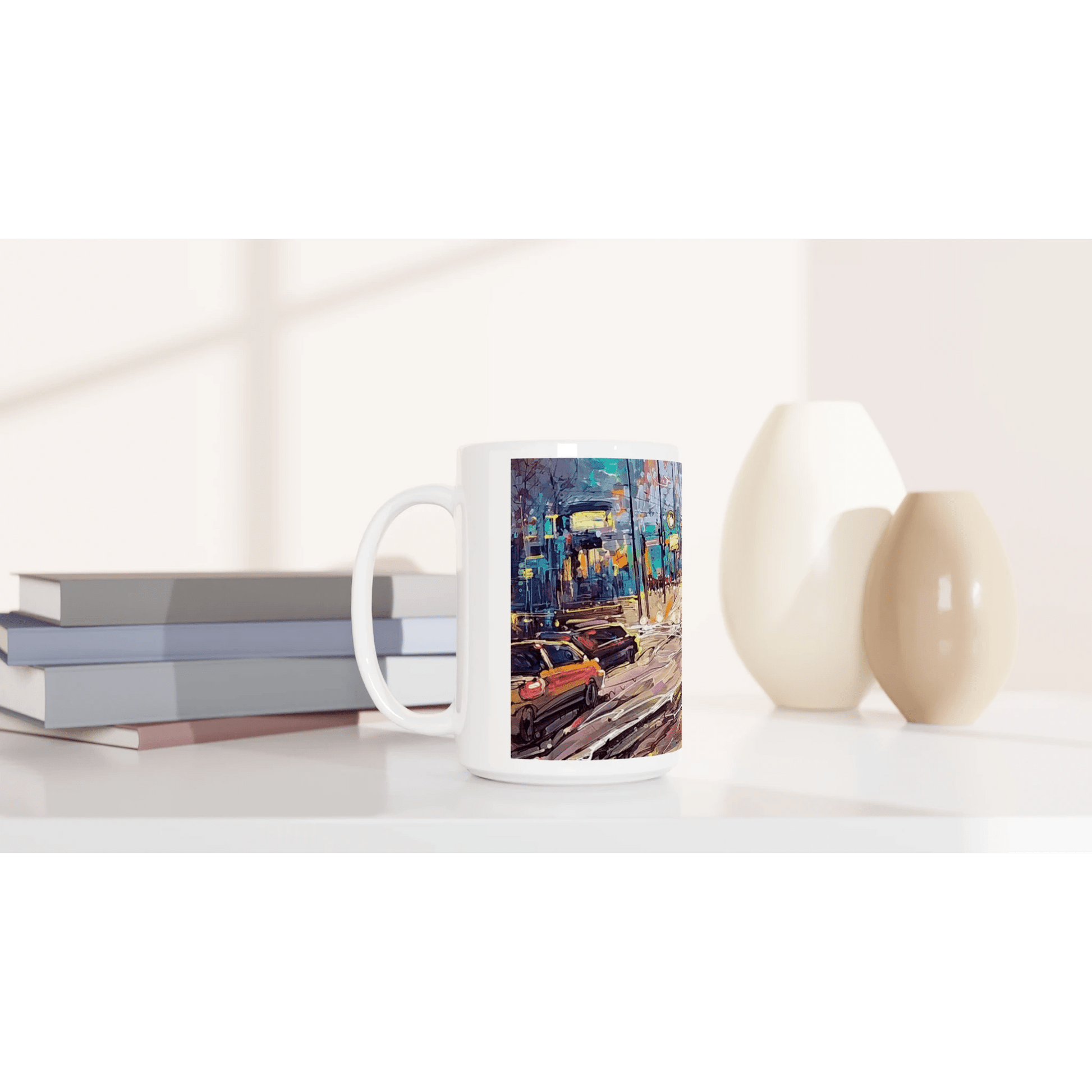 History of lights - White 15oz Ceramic Mug - eduardgurevich