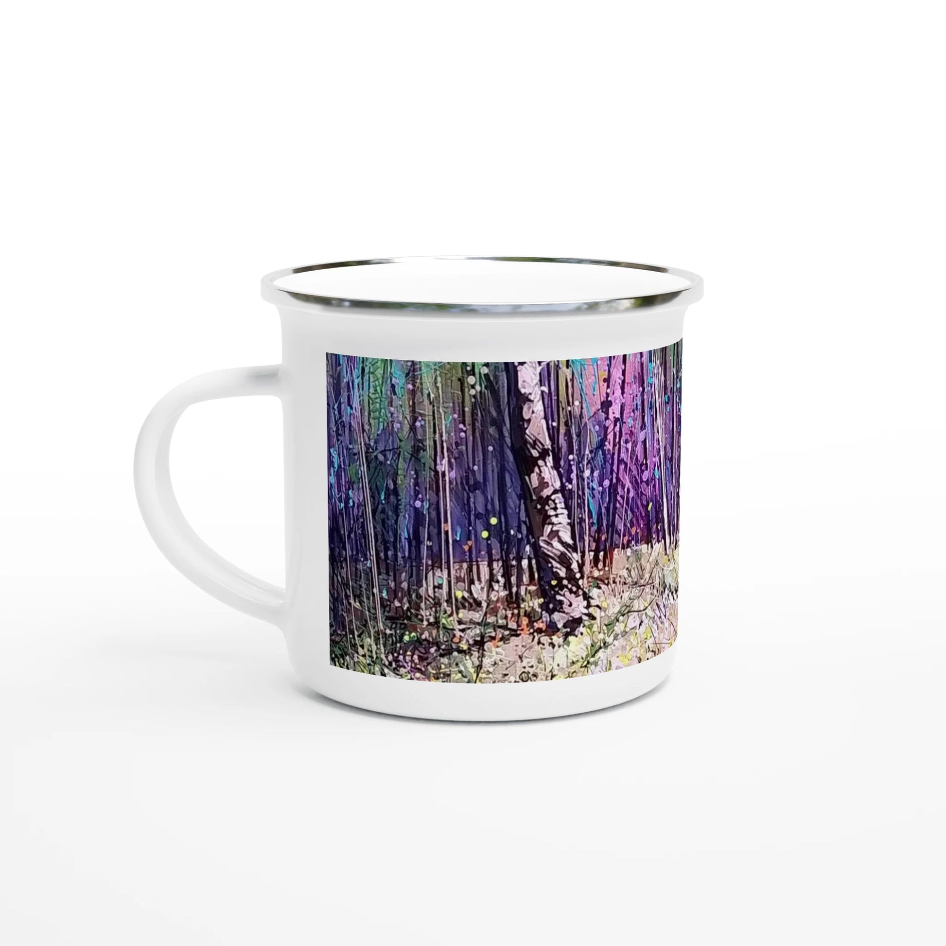 Last statement - White 12oz Enamel Mug - eduardgurevich