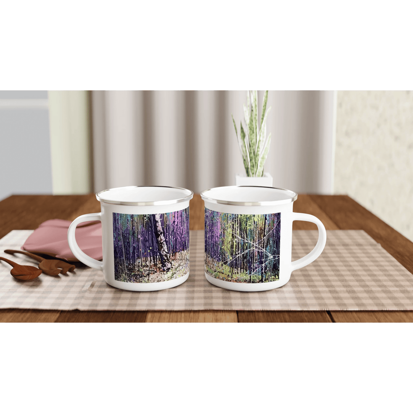 Last statement - White 12oz Enamel Mug - eduardgurevich