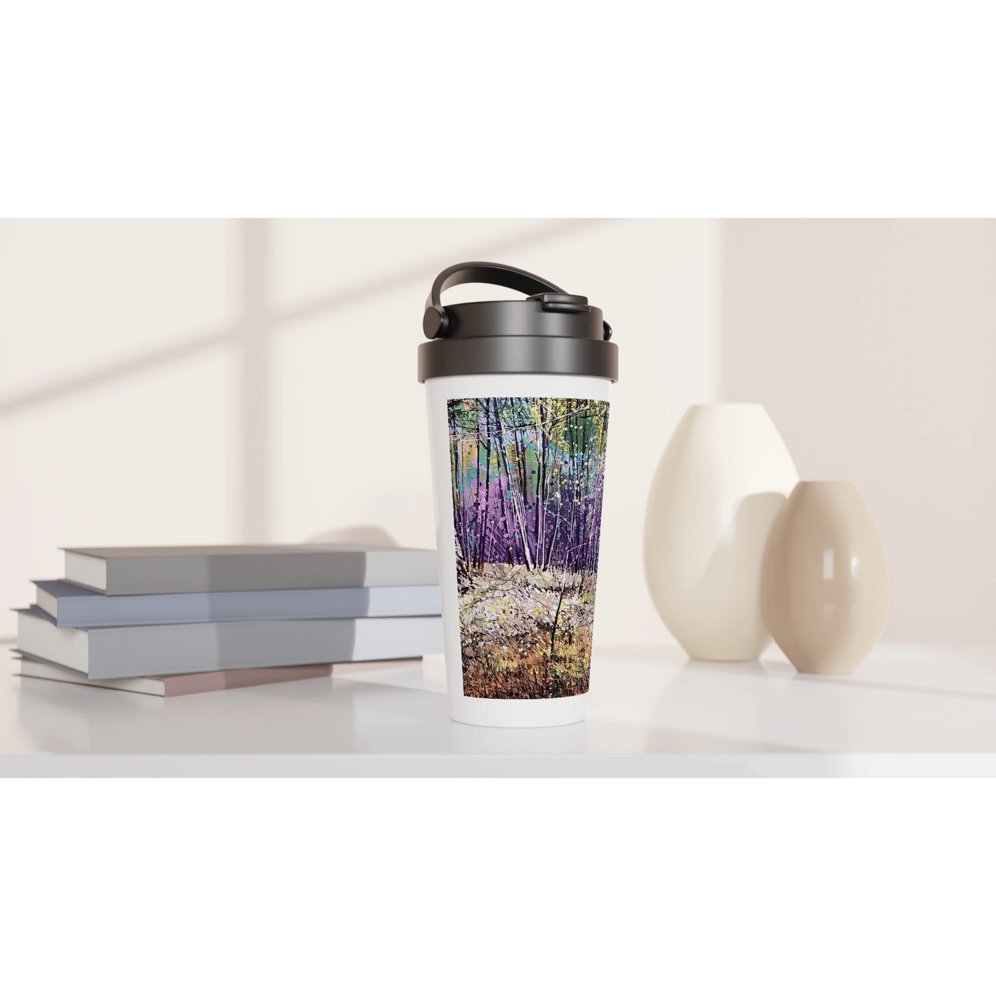 Last statement - White 15oz Stainless Steel Travel Mug - eduardgurevich