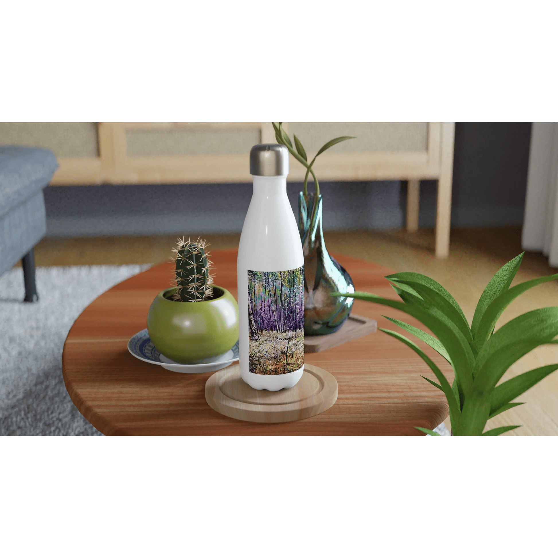 Last statement - White 17oz Stainless Steel Water Bottle - eduardgurevich
