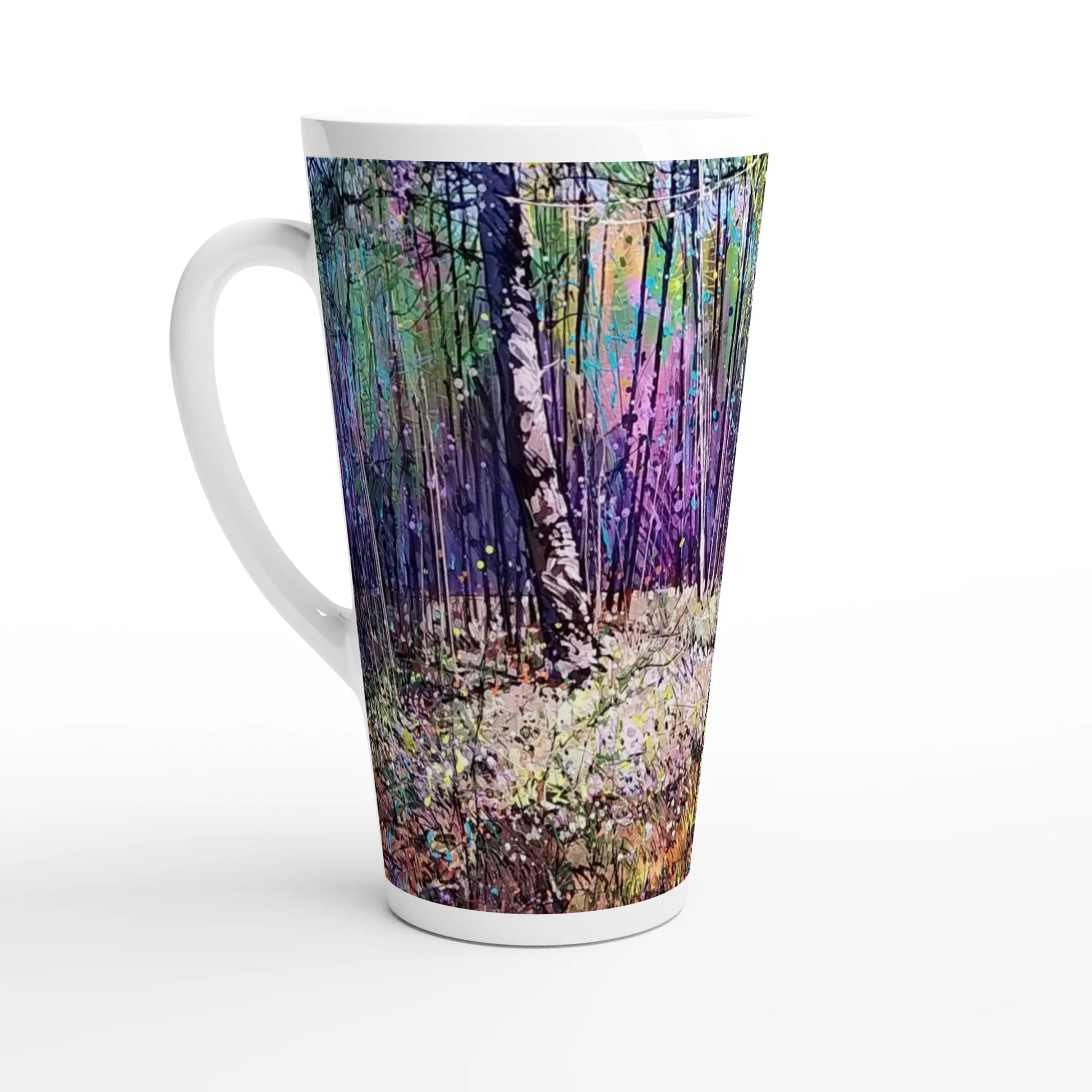 Last statement - White Latte 17oz Ceramic Mug - eduardgurevich