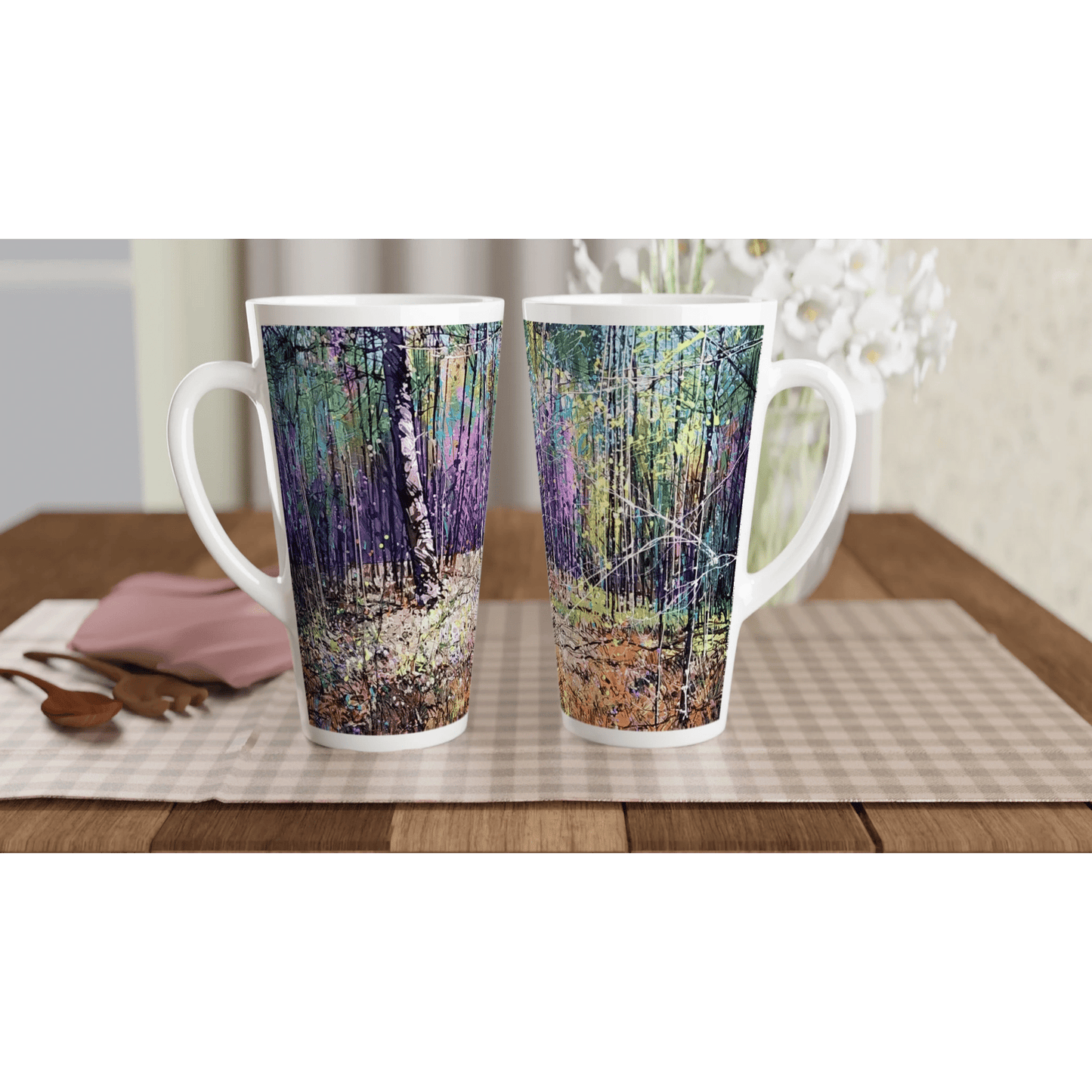 Last statement - White Latte 17oz Ceramic Mug - eduardgurevich