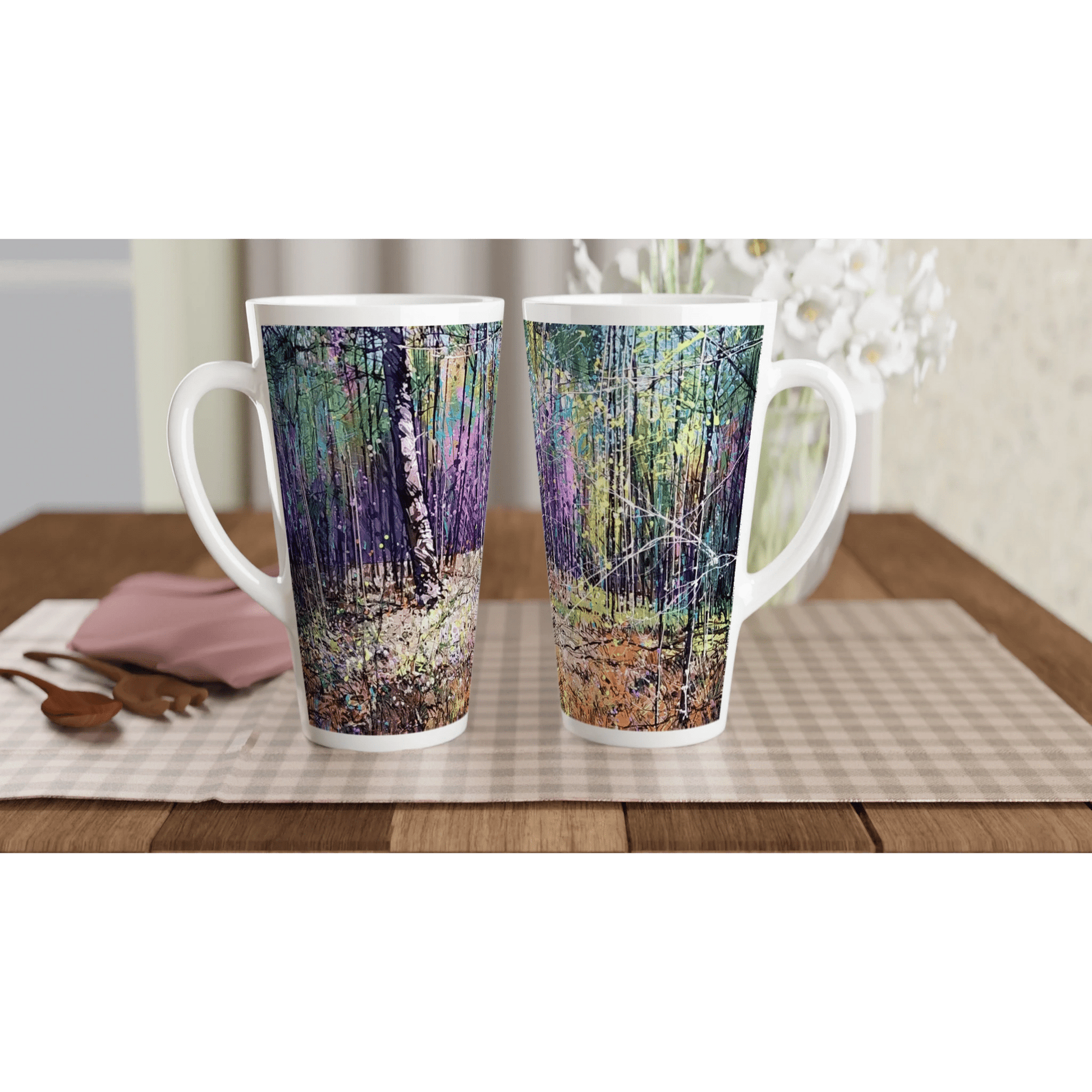Last statement - White Latte 17oz Ceramic Mug - eduardgurevich