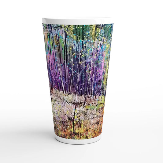 Last statement - White Latte 17oz Ceramic Mug - eduardgurevich