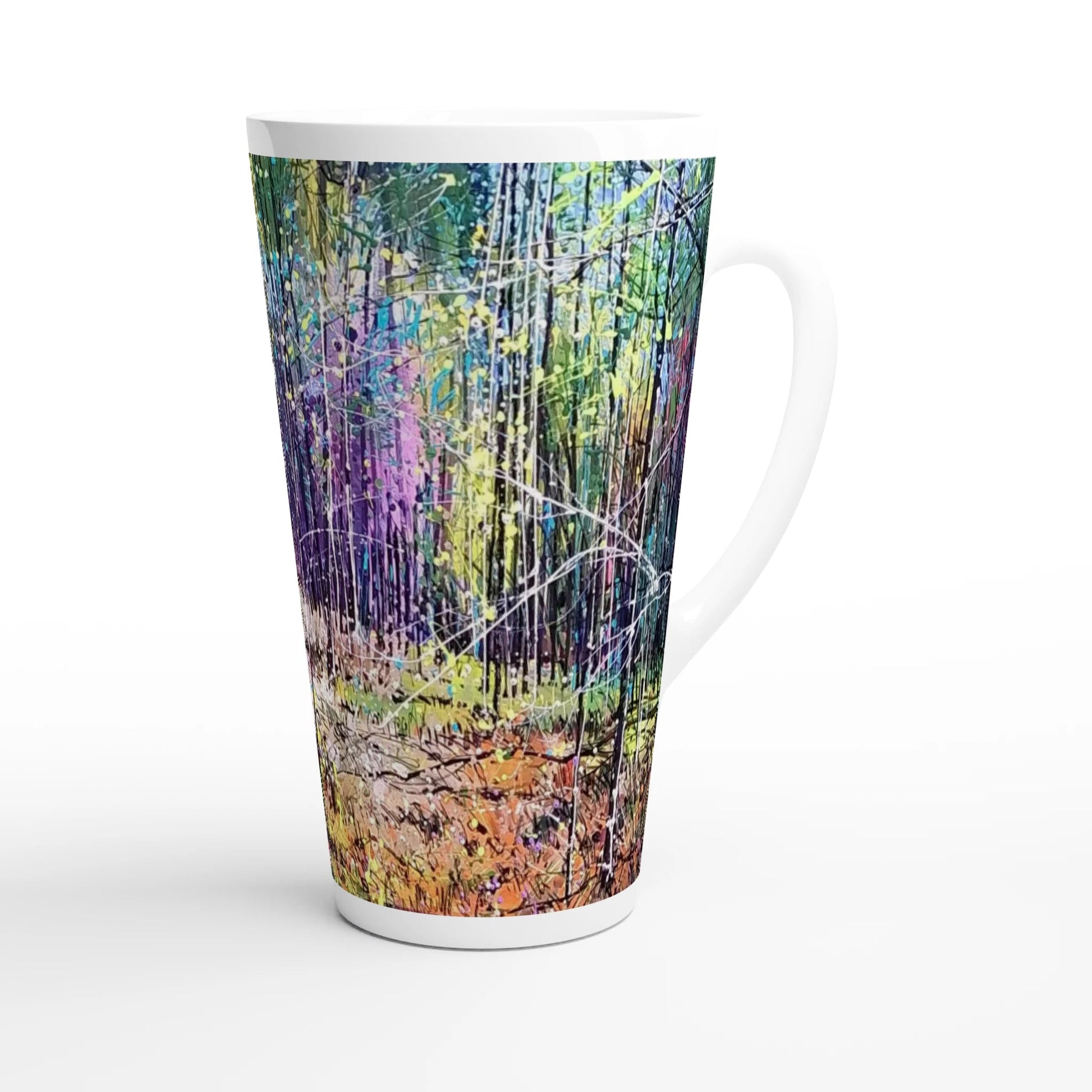 Last statement - White Latte 17oz Ceramic Mug - eduardgurevich