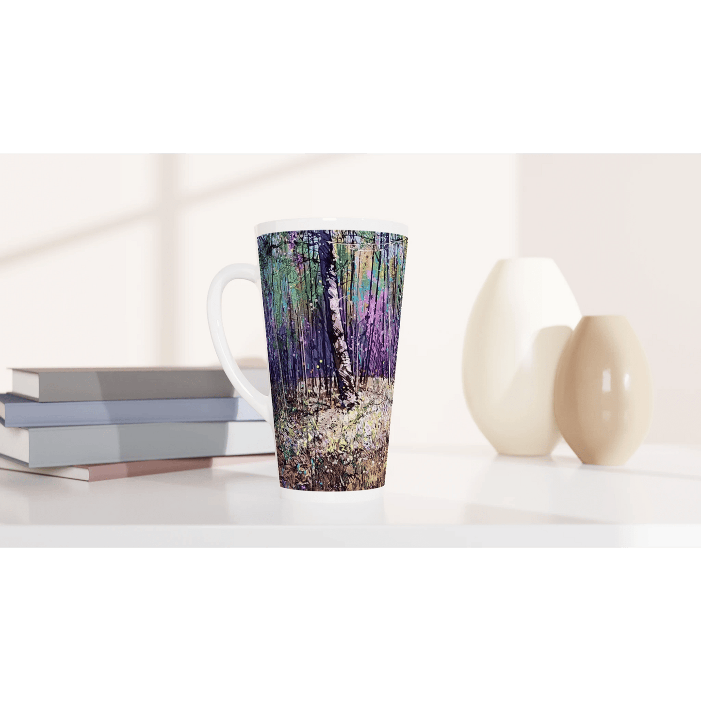 Last statement - White Latte 17oz Ceramic Mug - eduardgurevich