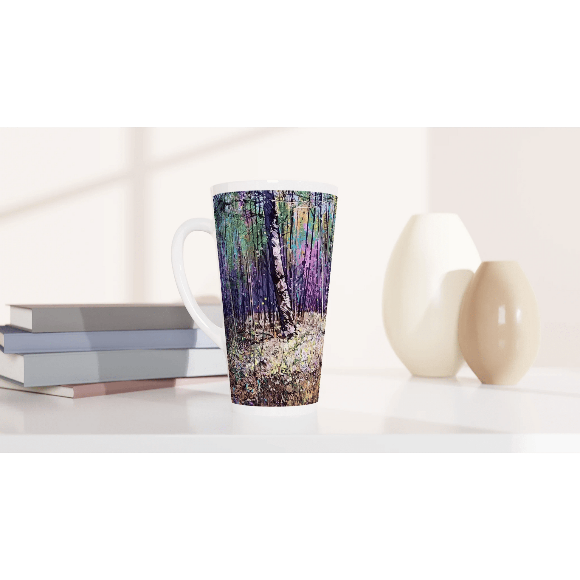 Last statement - White Latte 17oz Ceramic Mug - eduardgurevich
