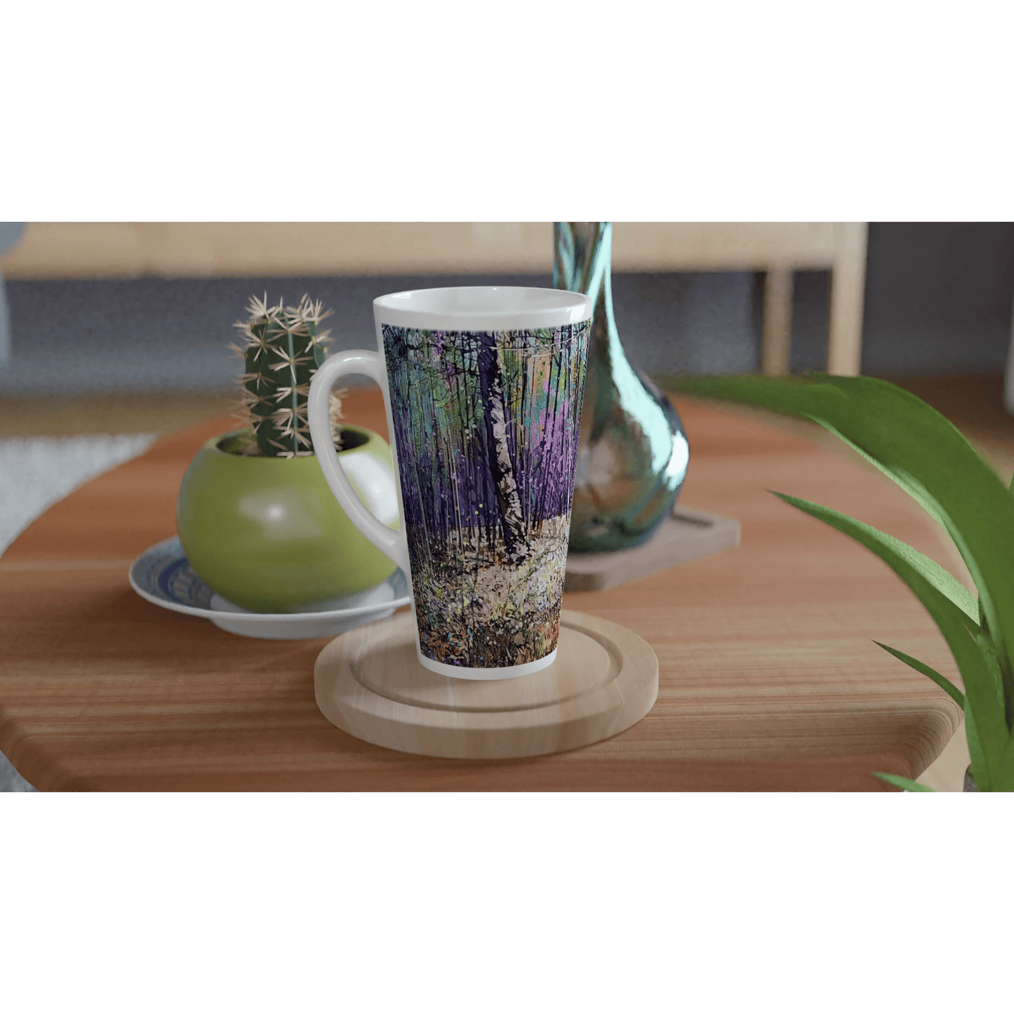 Last statement - White Latte 17oz Ceramic Mug - eduardgurevich