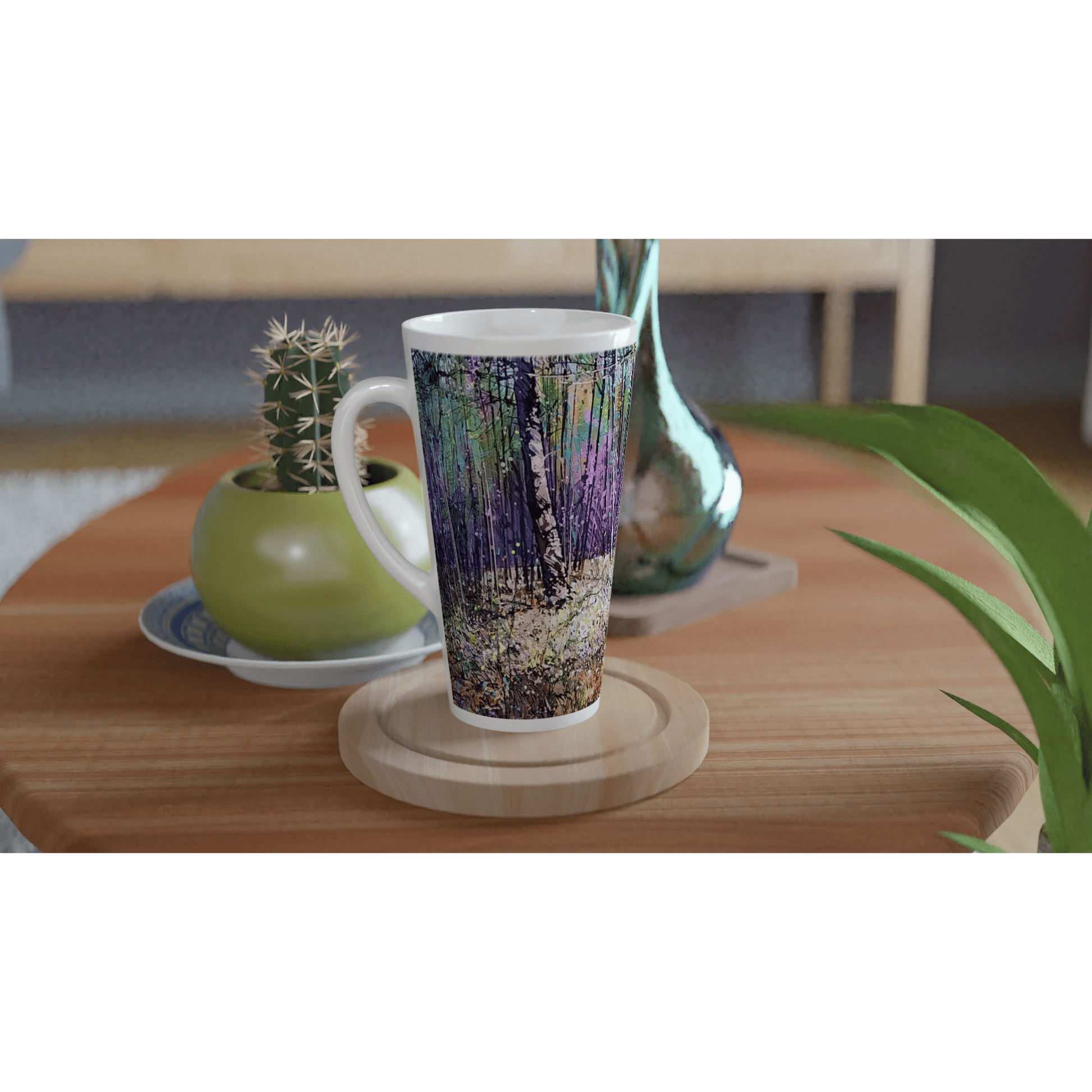 Last statement - White Latte 17oz Ceramic Mug - eduardgurevich