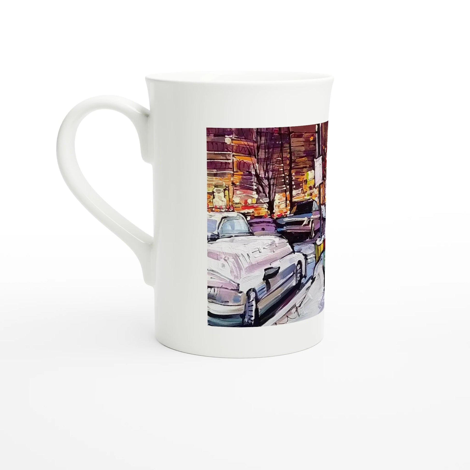 Life under the snow - White 10oz Porcelain Slim Mug - eduardgurevich