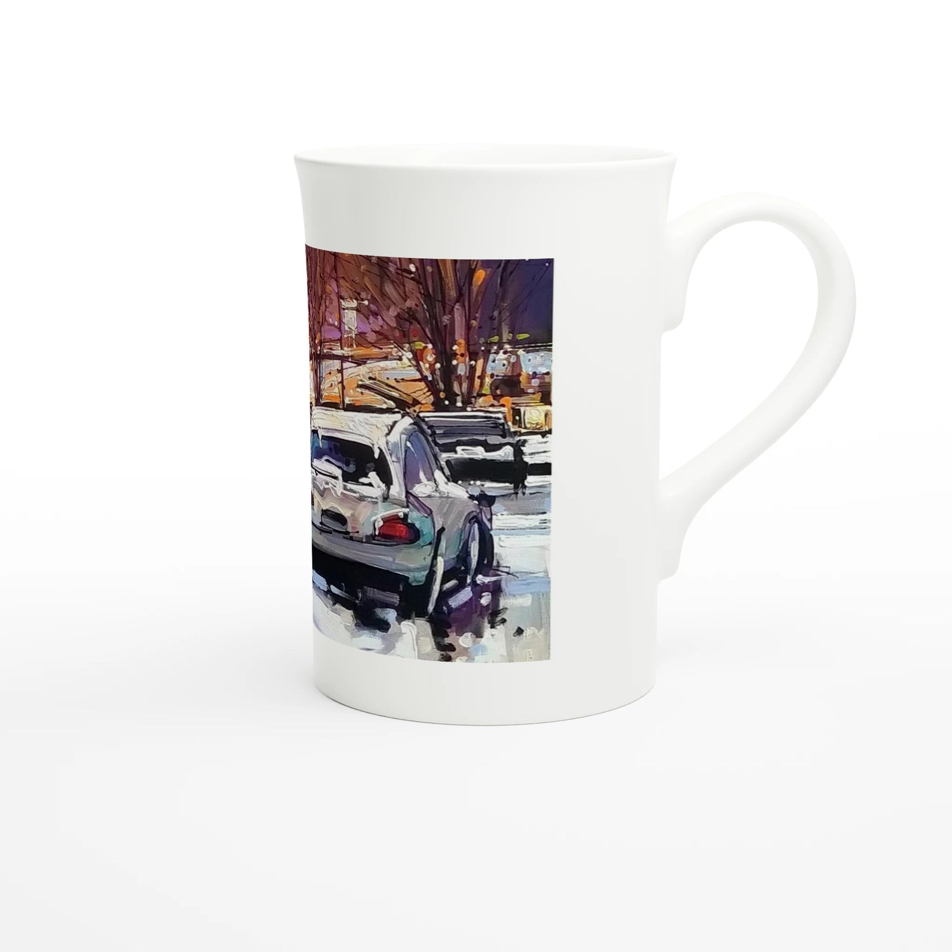 Life under the snow - White 10oz Porcelain Slim Mug - eduardgurevich