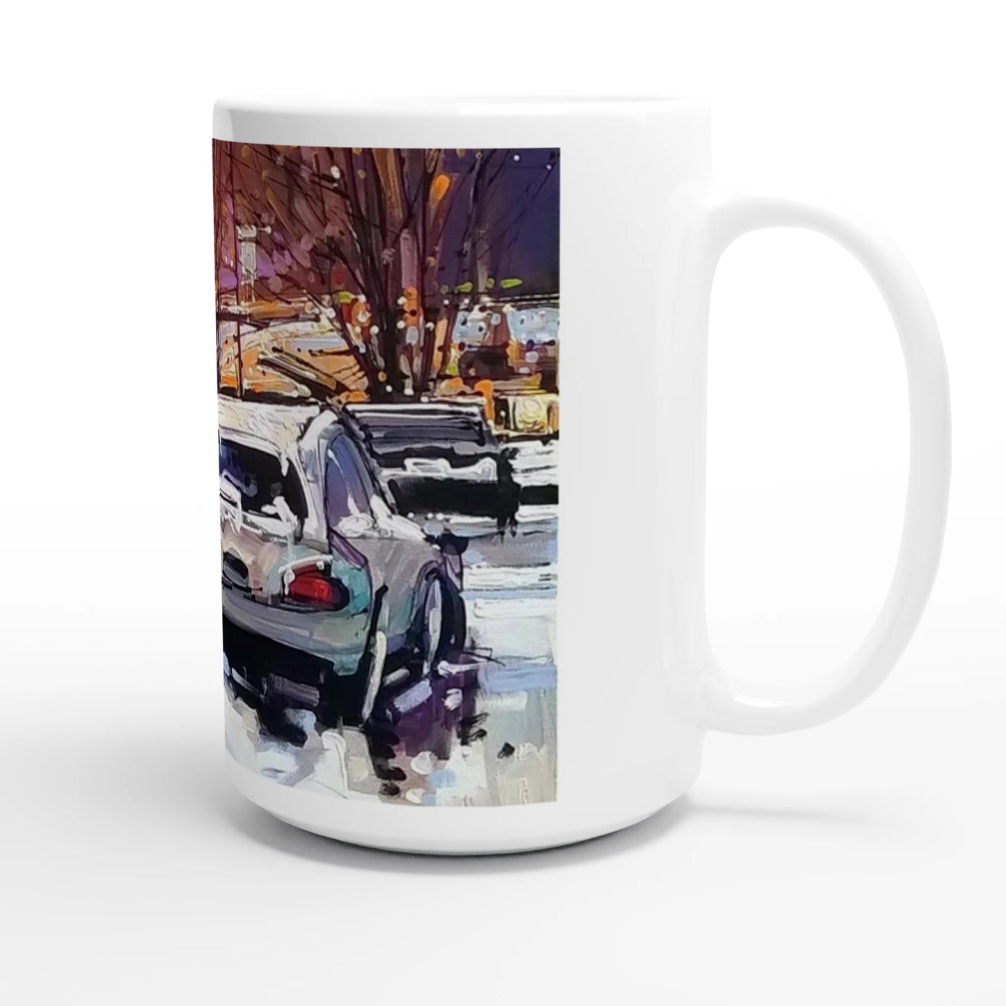 Life under the snow - White 15oz Ceramic Mug - eduardgurevich
