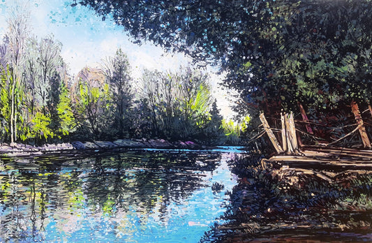 Low water - eduardgurevich Acrylic 40x60