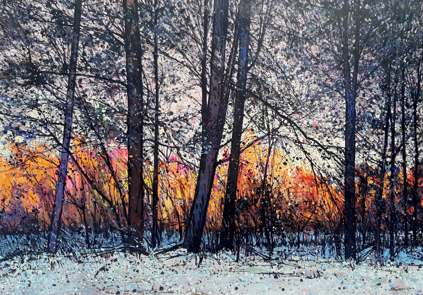 Minute of silence - eduardgurevich Acrylic 40x57