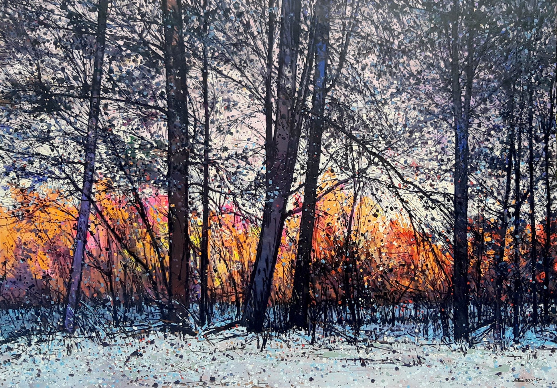 Minute of silence - eduardgurevich Acrylic 40x57