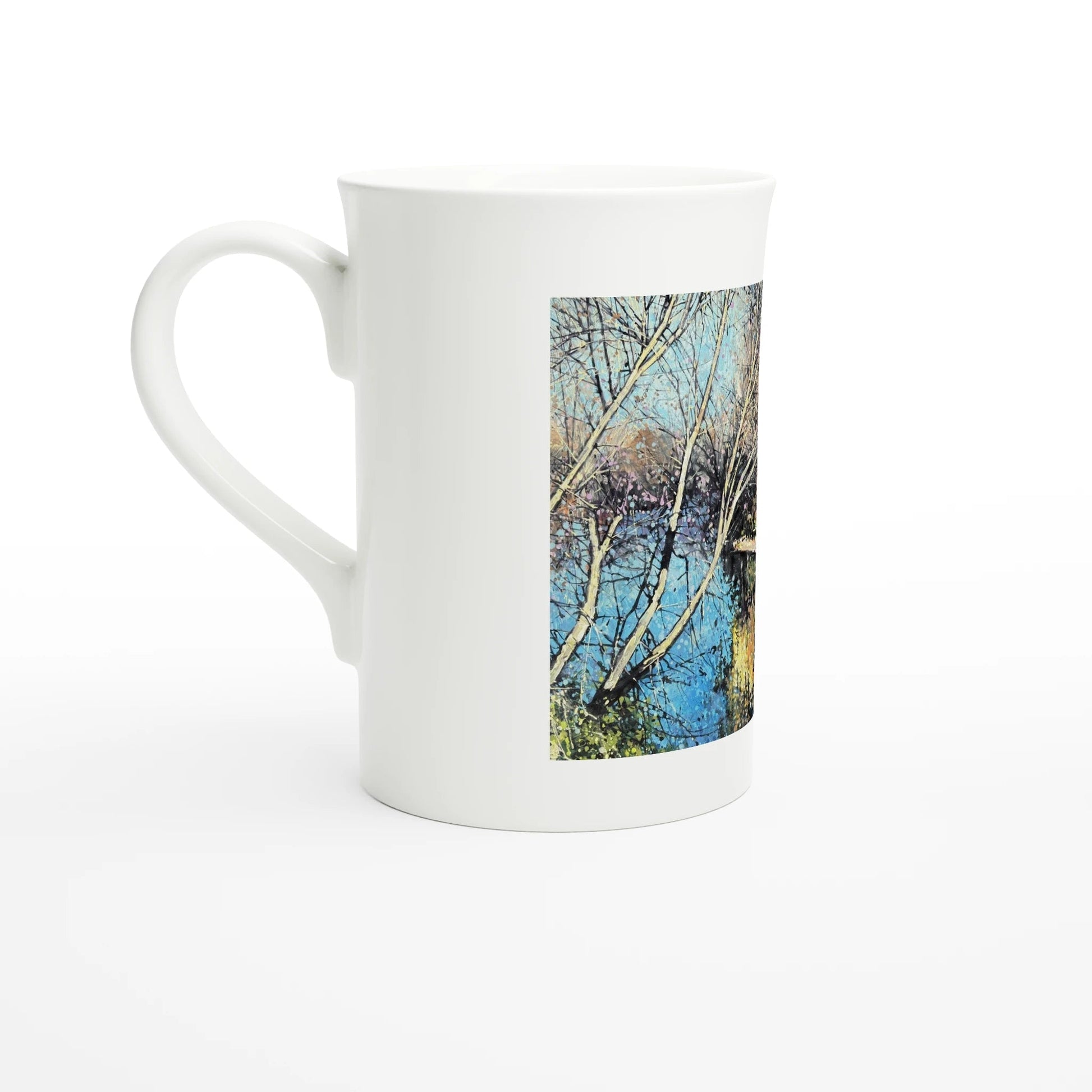 Mirror - White 10oz Porcelain Slim Mug - eduardgurevich