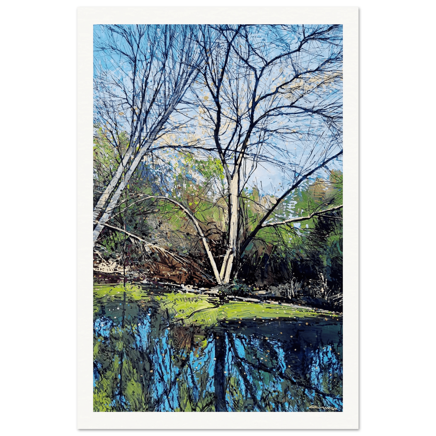 Murky waters - Museum - Quality Matte Paper Poster - eduardgurevich 60x90 cm / 24x36″