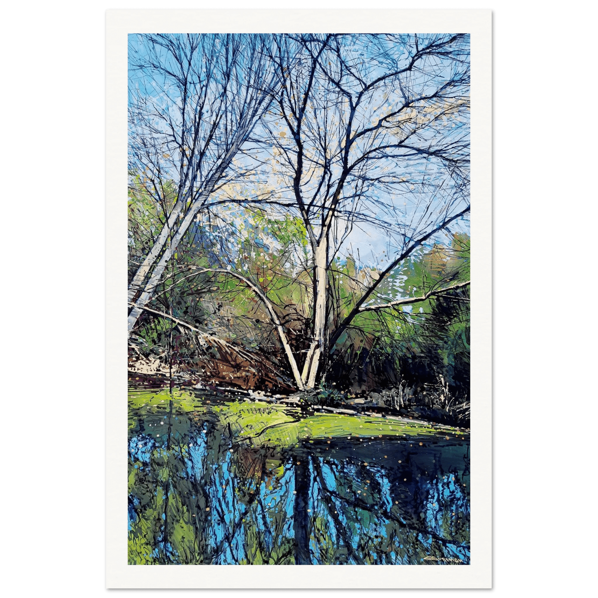 Murky waters - Museum - Quality Matte Paper Poster - eduardgurevich 60x90 cm / 24x36″