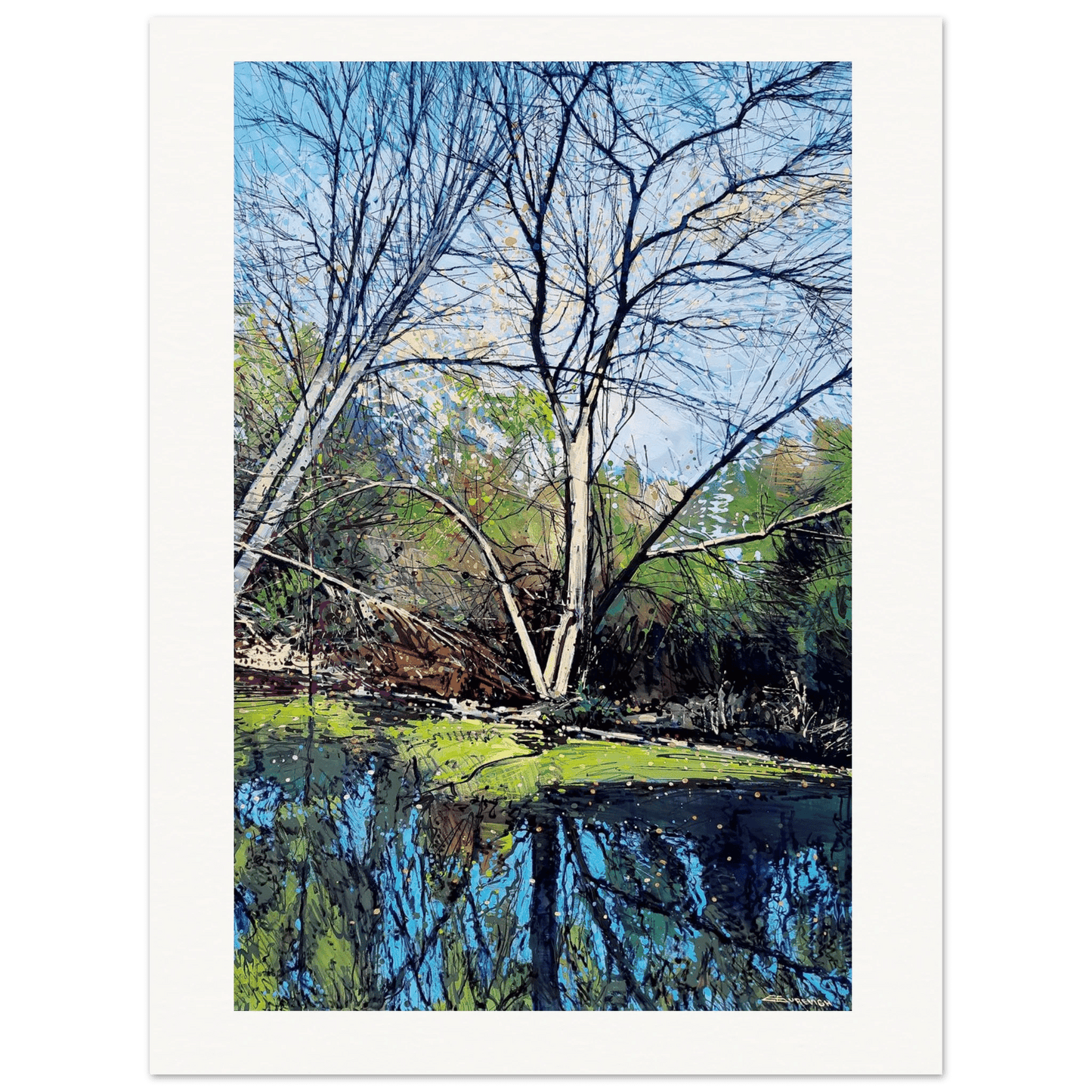 Murky waters - Museum - Quality Matte Paper Poster - eduardgurevich 75x100 cm / 30x40″