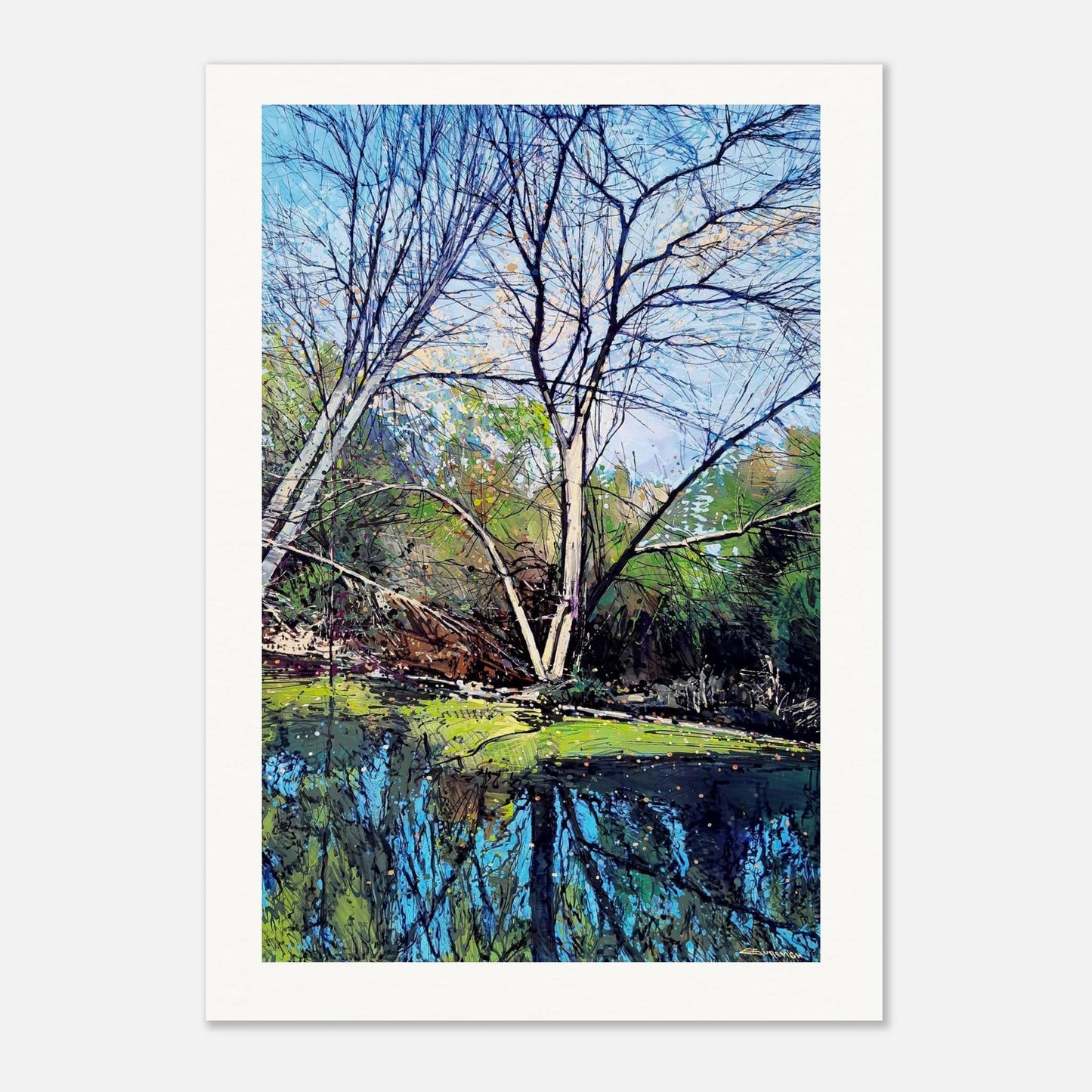 Murky waters - Museum - Quality Matte Paper Poster - eduardgurevich 75x100 cm / 30x40″